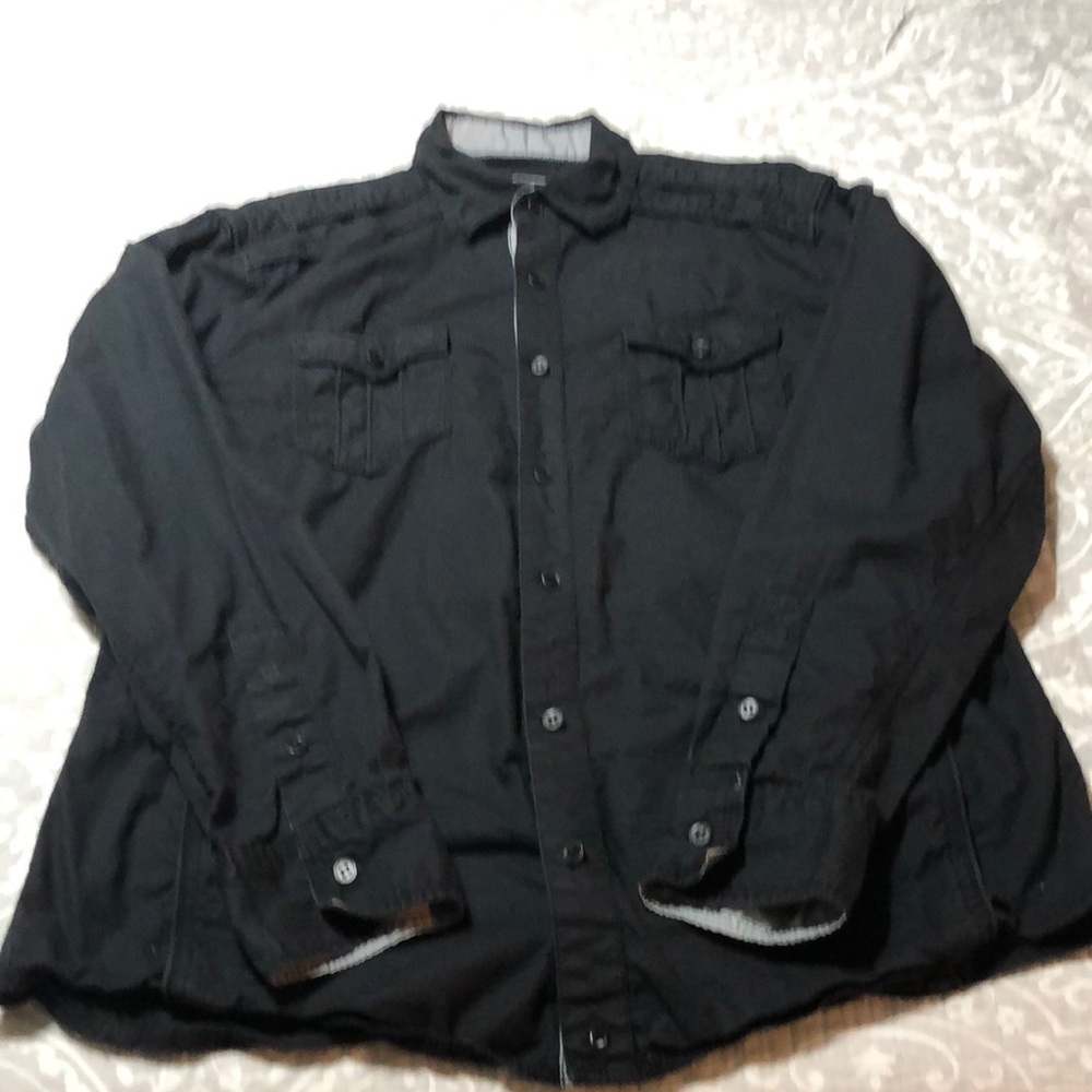 Buckle Black label casual button down shirt- Large